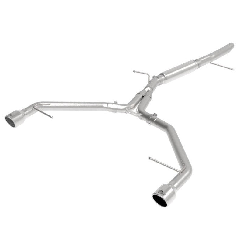 aFe MACHForce XP 3in-2.5in SS Exhaust Axle-Back 17-19 Audi A4 (B9) L4-2.0L (t) - Polished