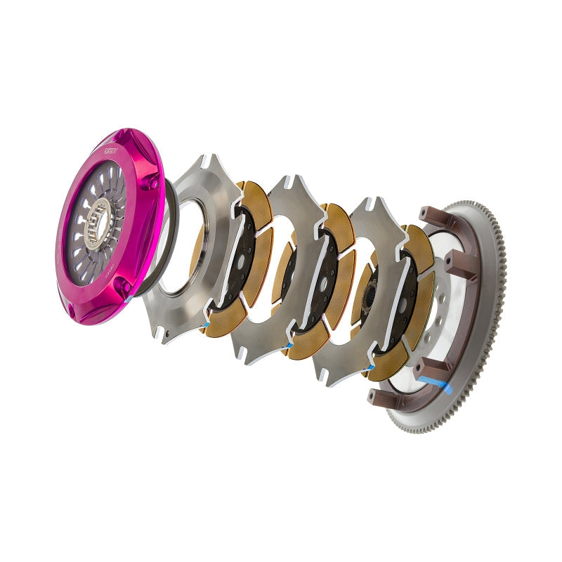 Exedy 2008-2015 Mitsubishi Lancer Evolution GSR L4 Hyper Triple Cerametallic Clutch Rigid Disc - T1 Motorsports