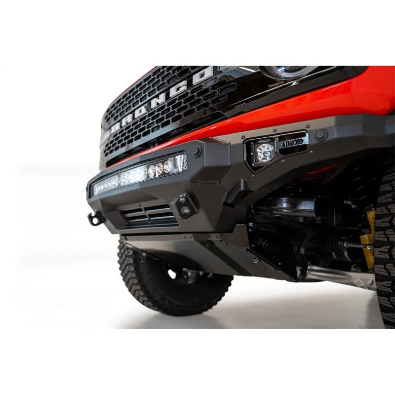 Addictive Desert Designs 2021+ Ford Bronco Stealth Fighter Front Bumper Skid Plate Kit - T1 Motorsports