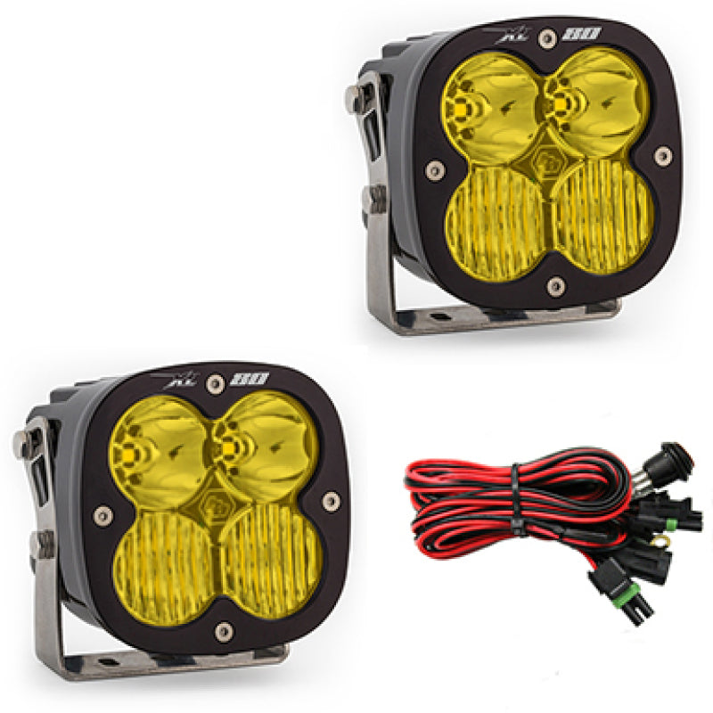Baja Designs XL80 Series Driving Combo Pattern Pair LED Light Pods - Amber - T1 Motorsports