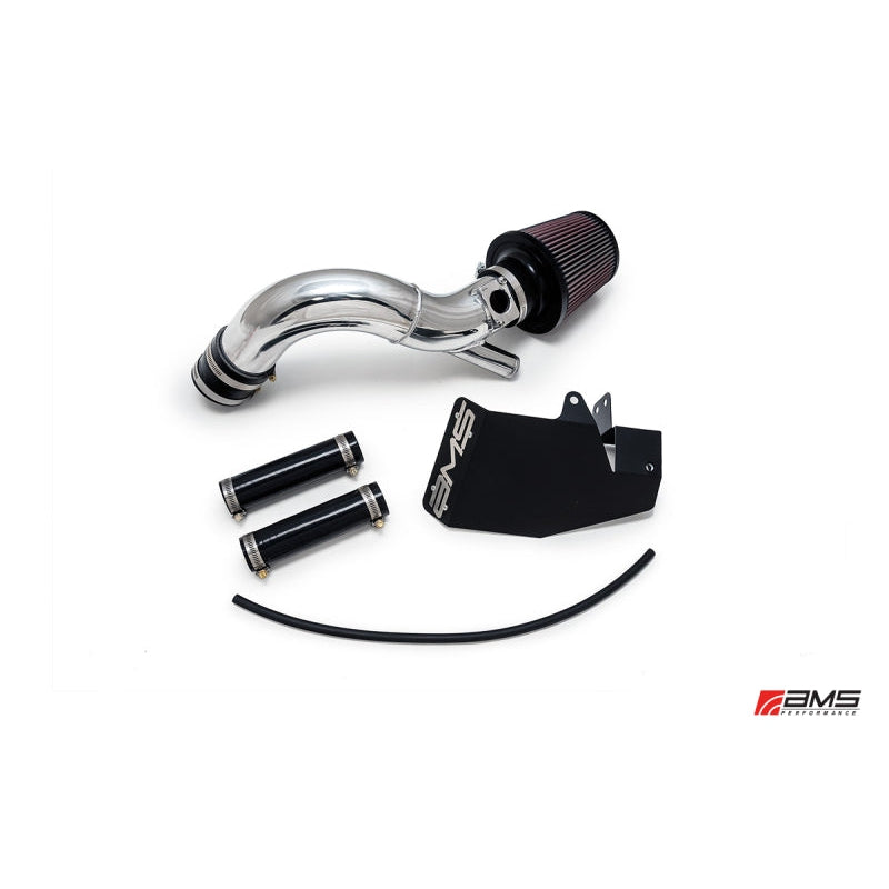 AMS Performance 08-15 Mitsubishi EVO X Replacement Intake Pipe w/MAF Housing & Bungs - Black - T1 Motorsports