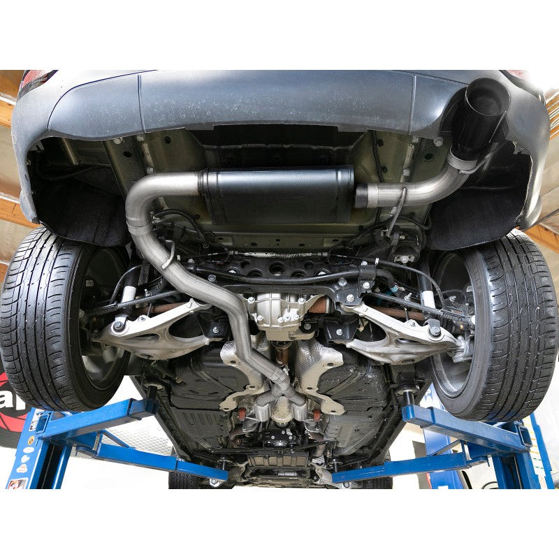 aFe Large Bore HD 3in 304 SS Cat-Back Exhaust w/ Black Tips 14-19 Jeep Grand Cherokee (WK2) V6-3.6L