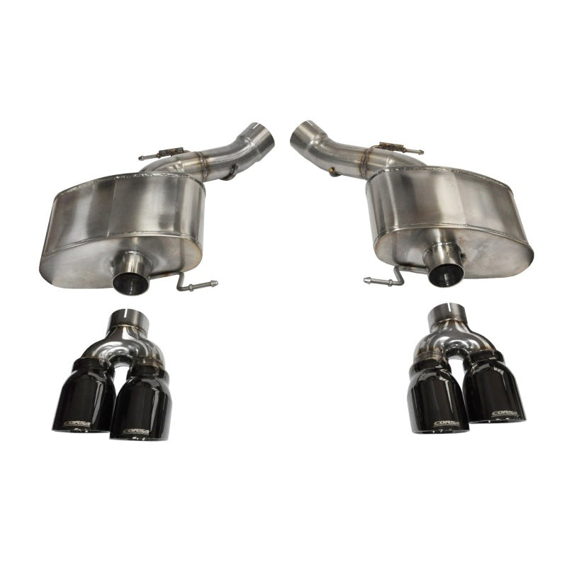 Corsa 12-13 BMW M5 F10 Black Sport Axle-Back Exhaust - T1 Motorsports