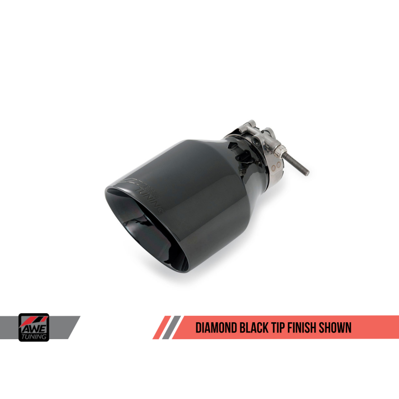 AWE Tuning Mk5 Jetta Mk6 Sportwagen 2.5L Track Edition Exhaust - Diamond Black Tips