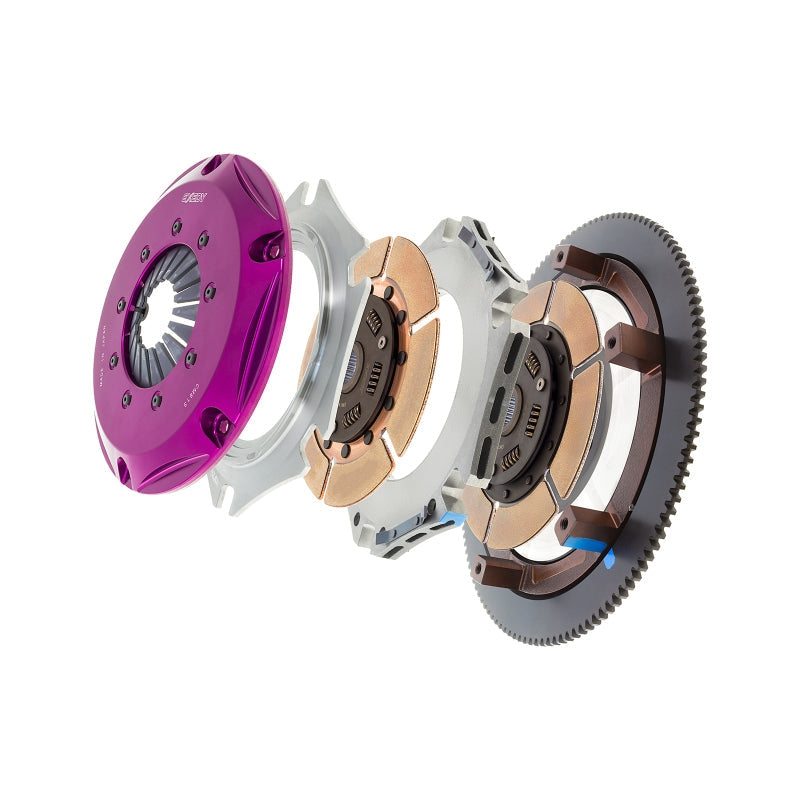 Exedy 2006-2006 Saab 9-2X Aero H4 Hyper Twin Cerametallic Clutch Sprung Center Disc Push Type Cover - T1 Motorsports