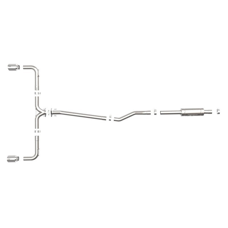 aFe Takeda 2-1/2in 304 SS Cat-Back Exhaust w/ Polished Tips 14-18 Mazda 3 L4 2.0L/2.5L
