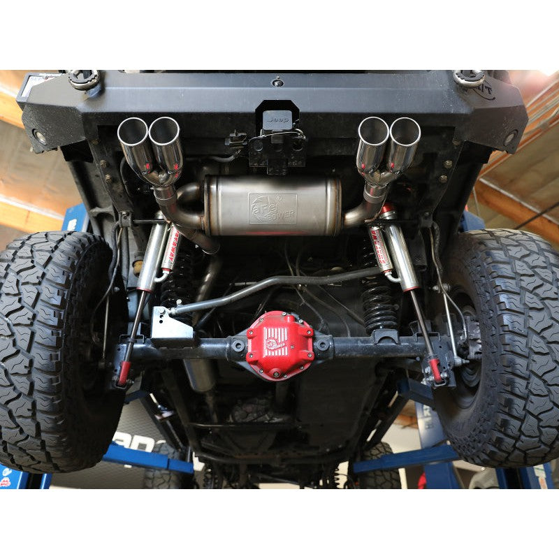 aFe Vulcan Series 2.5in 304SS Cat-Back Exhaust 07-18 Jeep Wrangler (JK) V6-3.6/3.8L w/ Polished Tips