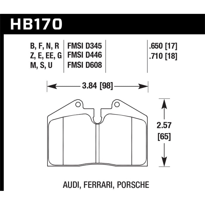 Hawk 89-94 Porsche 911 / 86-94 944 / 93 & 95 968 Front & Rear DTC-70 Race Brake Pads - T1 Motorsports
