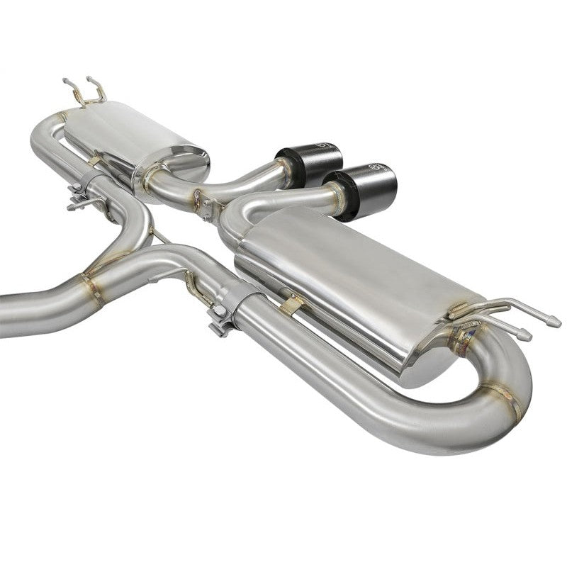 aFe Takeda 3in 304 SS Cat-Back Exhaust w/ Dual Center Black Tips 17+ Honda Civic Si (2dr) I4 1.5L