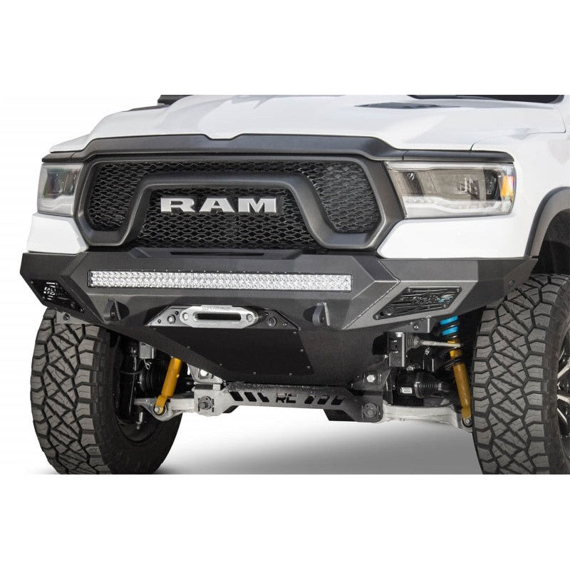 Addictive Desert Designs 2019 Ram Rebel 1500 Stealth Fighter Fr Bumper w/Winch&Parking Sensor Mounts