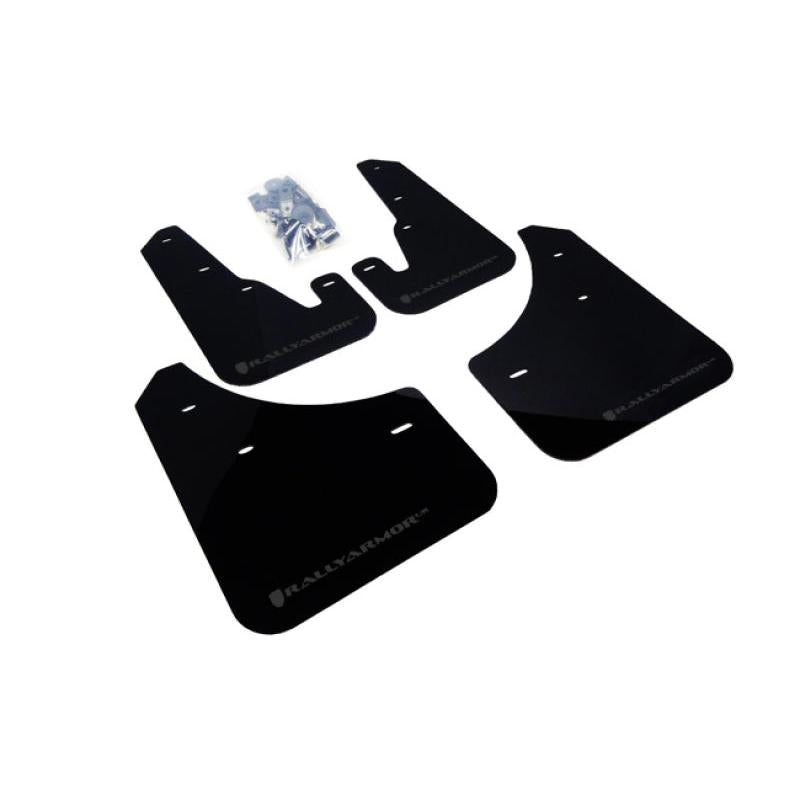Rally Armor 04-09 Mazda3/Speed3 Black UR Mud Flap w/ Grey Logo