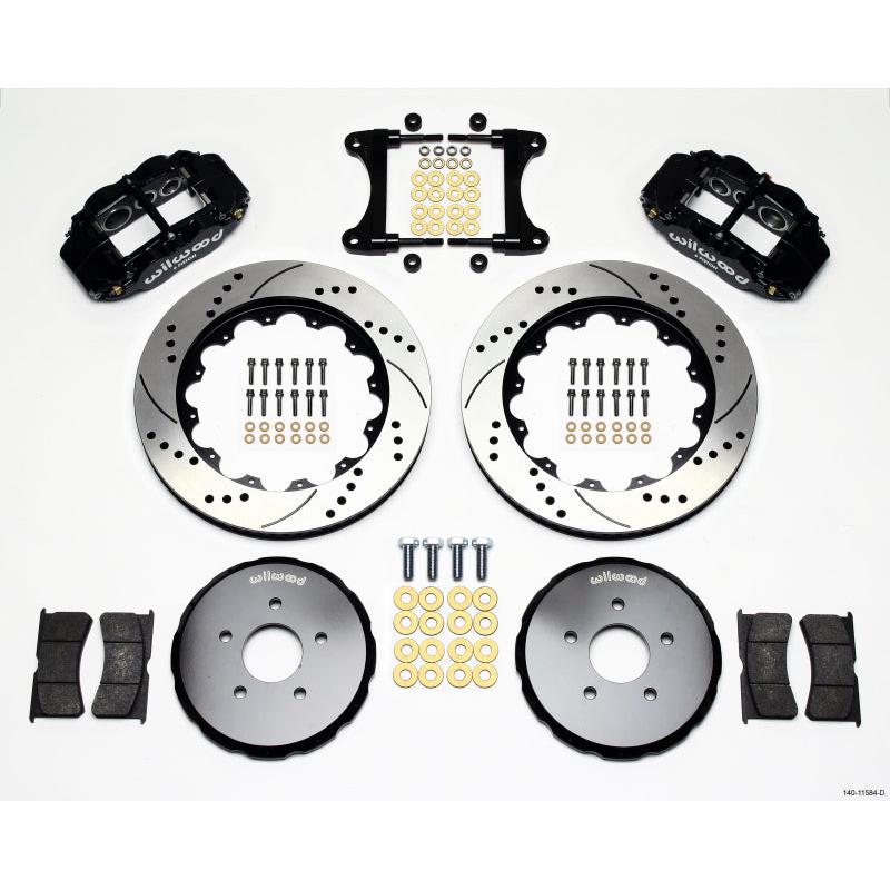 Wilwood Narrow Superlite 6R Front Hat Kit 14.00in Drilled Nissan 370Z/Fiti G37 - T1 Motorsports
