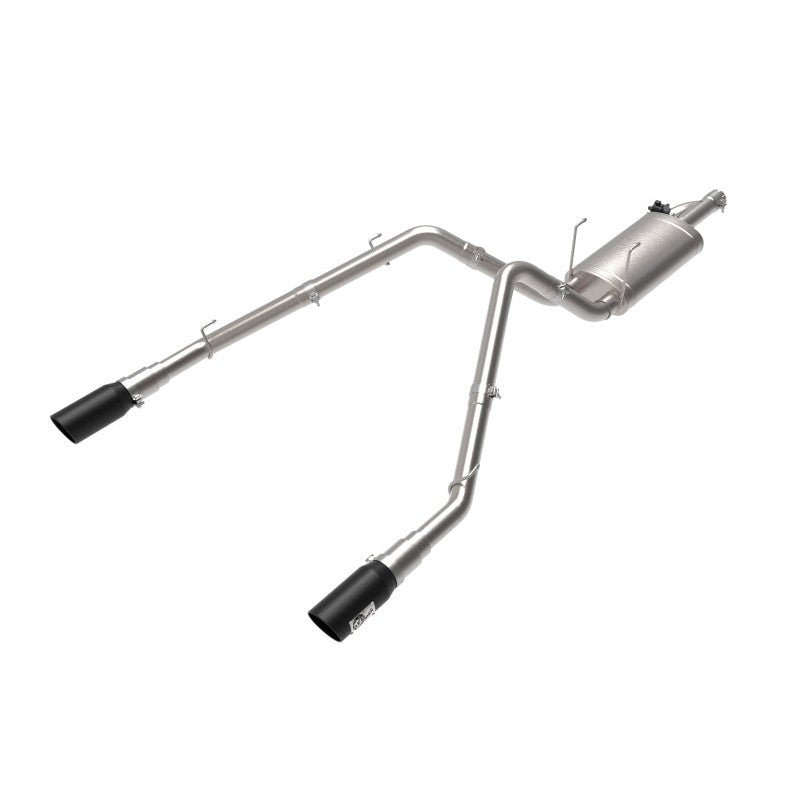 aFe Hemi Gemini XV 3in 304 SS Cat-Back Exhaust w/ Black Tips - 09-18 Dodge Ram 1500