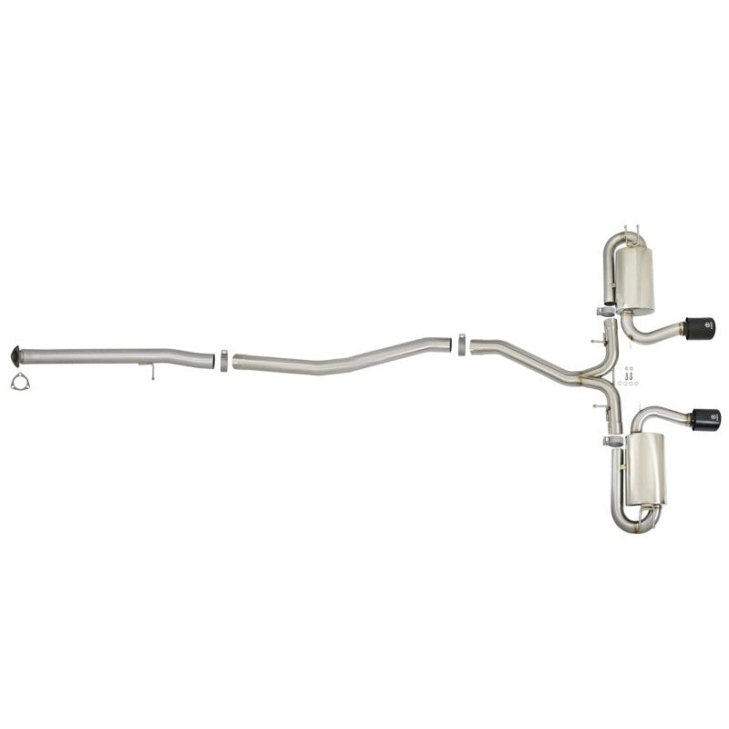 aFe Takeda 3in 304 SS Cat-Back Exhaust w/ Dual Center Black Tips 17+ Honda Civic Si (2dr) I4 1.5L