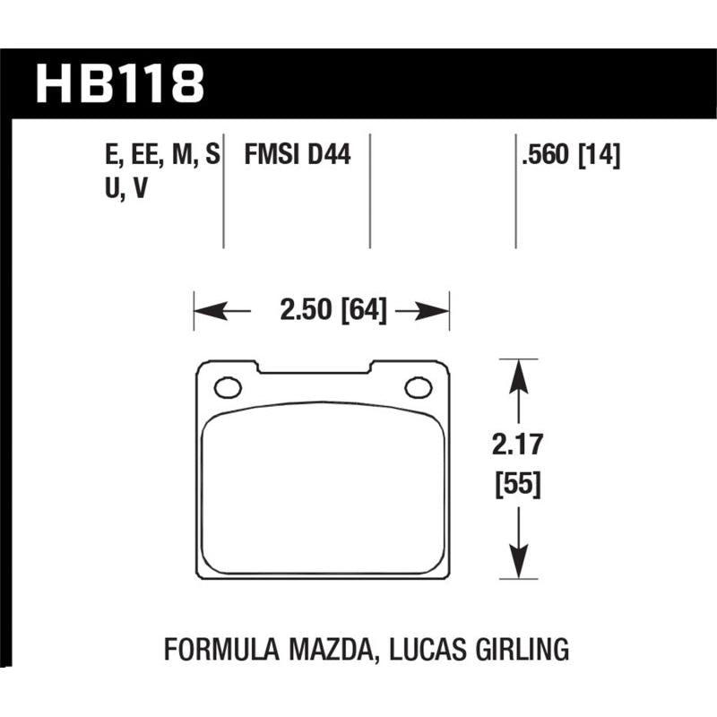 Hawk Alcon 4R-Type / Alcon R-Type (Short Profile) Blue 9012 Race Brake Pads - T1 Motorsports