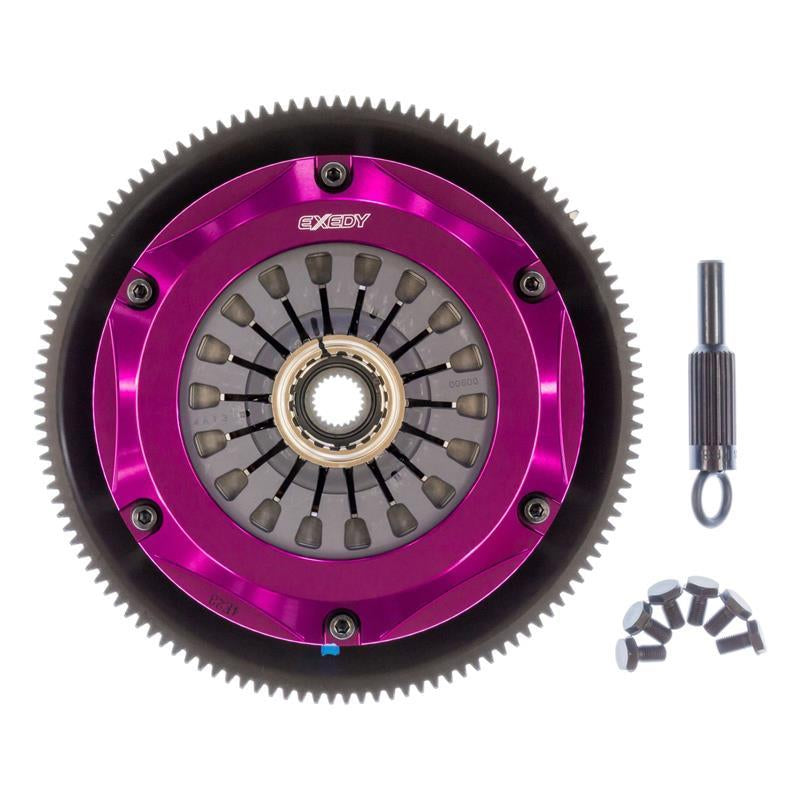 Exedy 1993-1995 Mazda RX-7 R2 Hyper Twin Cerametallic Clutch Sprung Center Disc Pull Type - T1 Motorsports