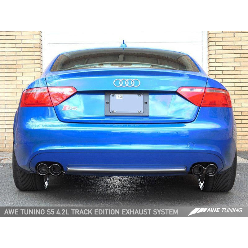 AWE Tuning Audi B8 S5 4.2L Touring Edition Exhaust System - Diamond Black Tips