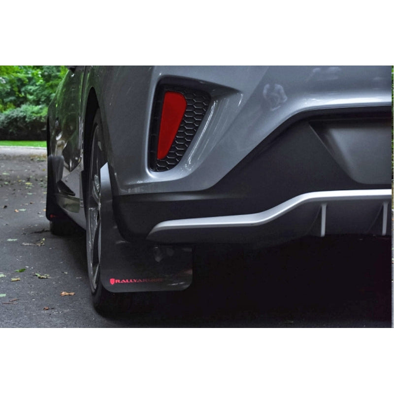 Rally Armor 19-21 Hyundai Veloster Turbo R-Spec Black UR Mud Flap w/ Dark Grey Logo - T1 Motorsports