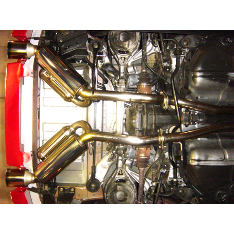 HKS Dual Hi-Power Titanium Tip Catback Exhaust - Nissan 350Z