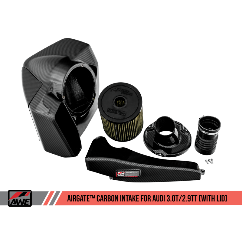 AWE Tuning Audi B9/B9.5 S4/S5/RS5 3.0T Carbon Fiber AirGate Intake w/ Lid