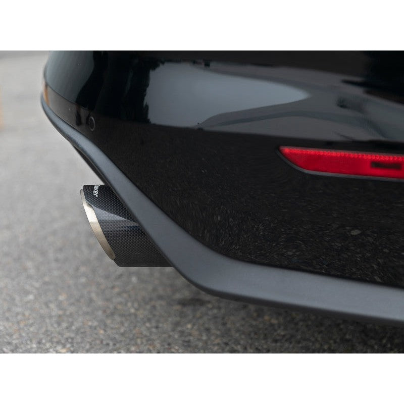 aFe MACH Force Xp SS Axle Back Exhaust System w/ Carbon Fiber Tips 15-17 Ford Mustang GT V8-5.0L
