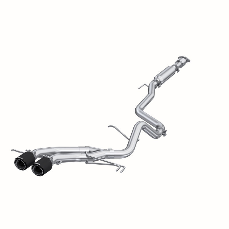 MBRP 13-18 Hyundai Veloster Turbo Dual Exit T409 2 1/2in Cat Back w/ Carbon Fiber Tips - T1 Motorsports