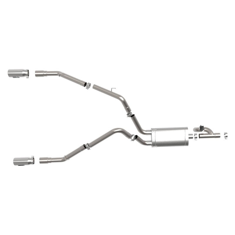aFe Hemi Gemini XV 3in 304 SS Cat-Back Exhaust w/ Polished Tips - 09-18 Dodge Ram 1500