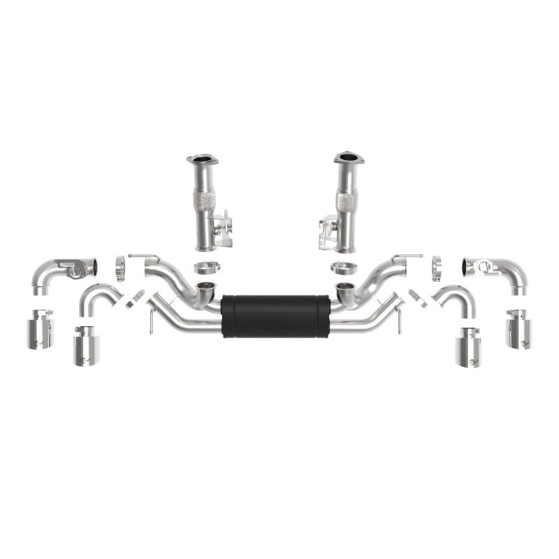 aFe MACH Force-Xp 3in to 2-1/2in 304SS Cat-Back 2020 Chevy Corvette (C8) 6.2L - Polished Tip