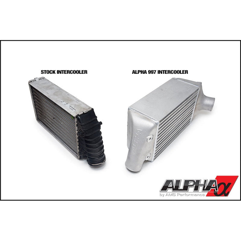 AMS Performance Porsche 997.1TT Alpha Intercooler System (For Stock Framed Turbos) - T1 Motorsports