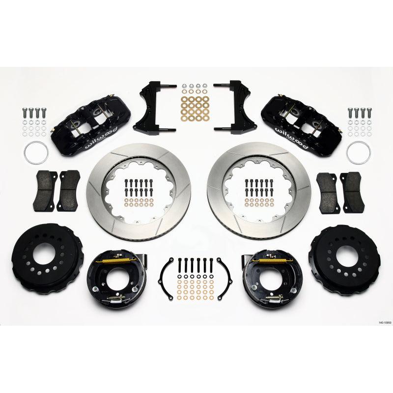 Wilwood AERO4 Rear P-Brake Kit 14.00in 2005-2014 Mustang - T1 Motorsports