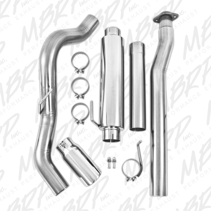 MBRP 11-13 Ford F-150 3.5L V6 EcoBoost 4in Cat Back Single Side T409 Exhaust System - T1 Motorsports