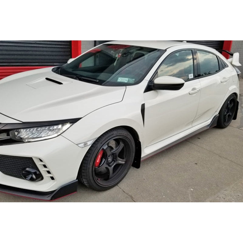 Rally Armor 17-21 Honda Civic Type R Black UR Mud Flap w/ Dark Grey Logo - T1 Motorsports