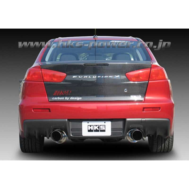 HKS Hi-Power Dual Tip Catback Exhaust - Mitsubishi Evolution X