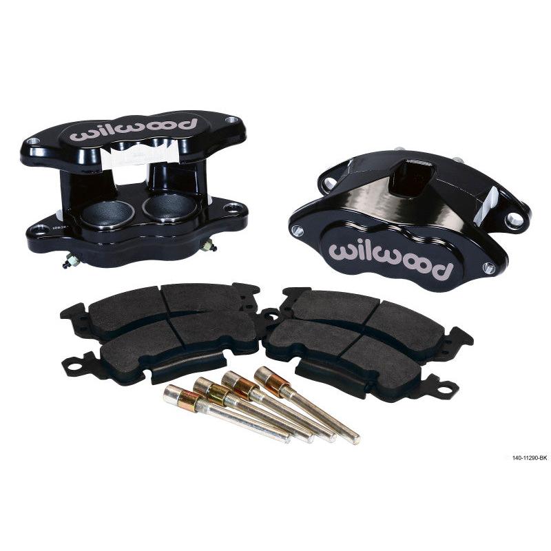 Wilwood D52 Front Caliper Kit - Black Pwdr 2.00 / 2.00in Piston 1.28in Rotor - T1 Motorsports