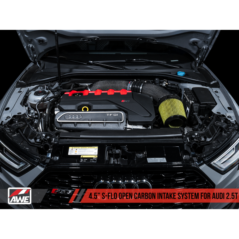 AWE Tuning Audi RS3 / TT RS S-FLO Open Carbon Fiber Intake - T1 Motorsports