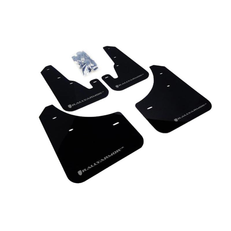 Rally Armor 04-09 Mazda3/Speed3 Black UR Mud Flap w/ Silver Logo