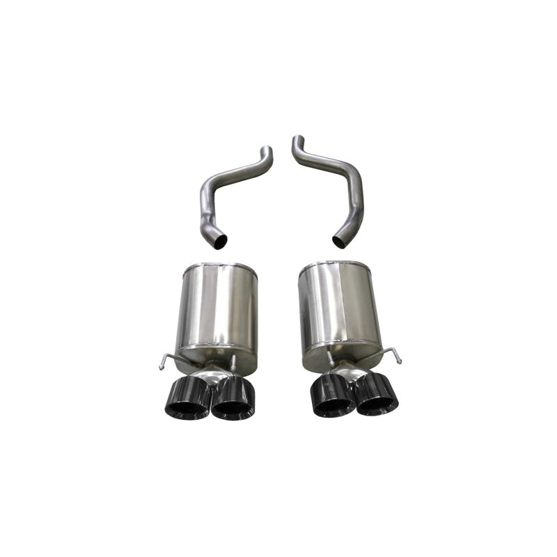 Corsa Sport Axle-Back Exhaust w/4.5in Black Tips - 2005-2008 Chevrolet Corvette (C6) 6.0L/6.2L
