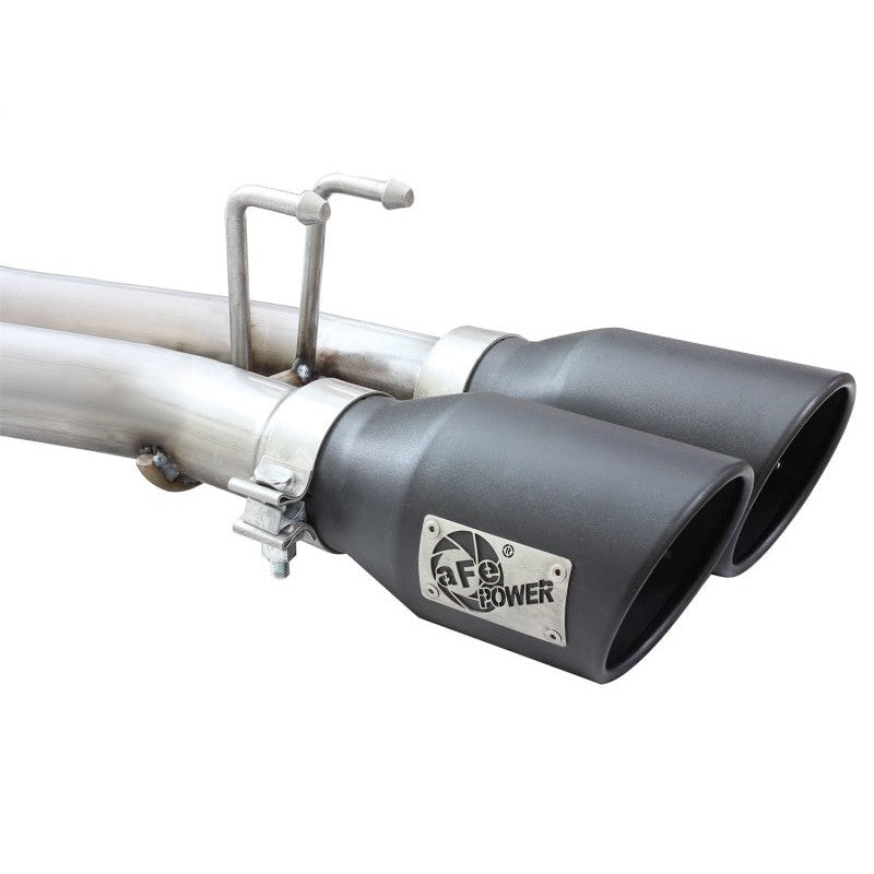 aFe Rebel Series Cat-Back 2.5in Dual Center Exit SS Exhaust w/ Black Tips 07-14 Jeep Wrangler V6