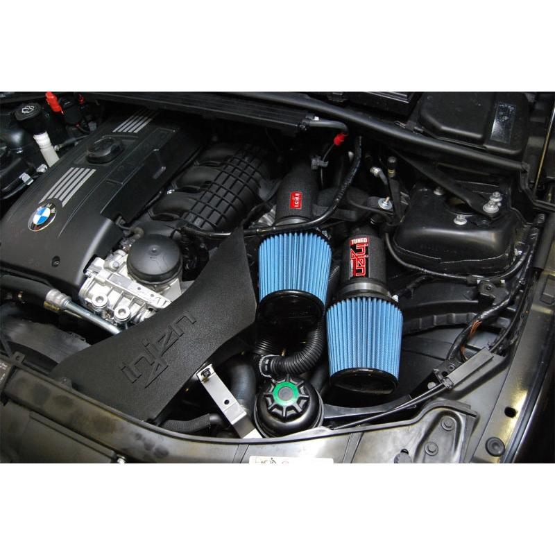 Injen 07-09 335i E92 / 08-09 135i E82 3.0L L6 Twin intake Wrinkle Black Short Ram Intake - T1 Motorsports