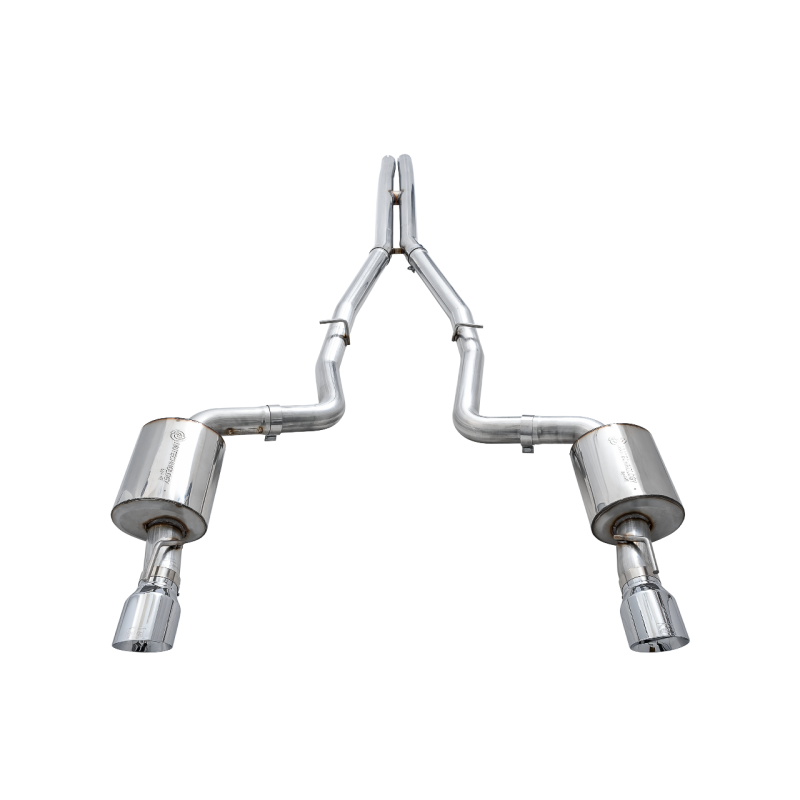 AWE Tuning 2017+ Dodge Charger 5.7L Touring Edition Exhaust - Non-Resonated - Chrome Silver Tips