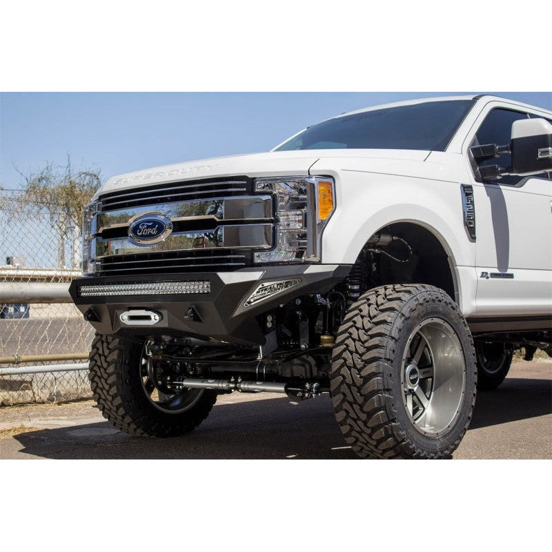 Addictive Desert Designs 17-18 Ford F-250 Super Duty Stealth Fighter Front Bumper w/ Winch Mounts