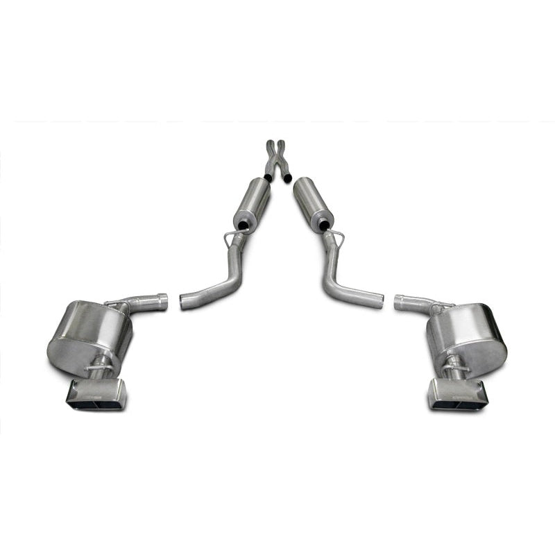 Corsa 09-10 Dodge Challenger R/T 5.7L V8 Manual Polished Xtreme Cat-Back Exhaust - T1 Motorsports