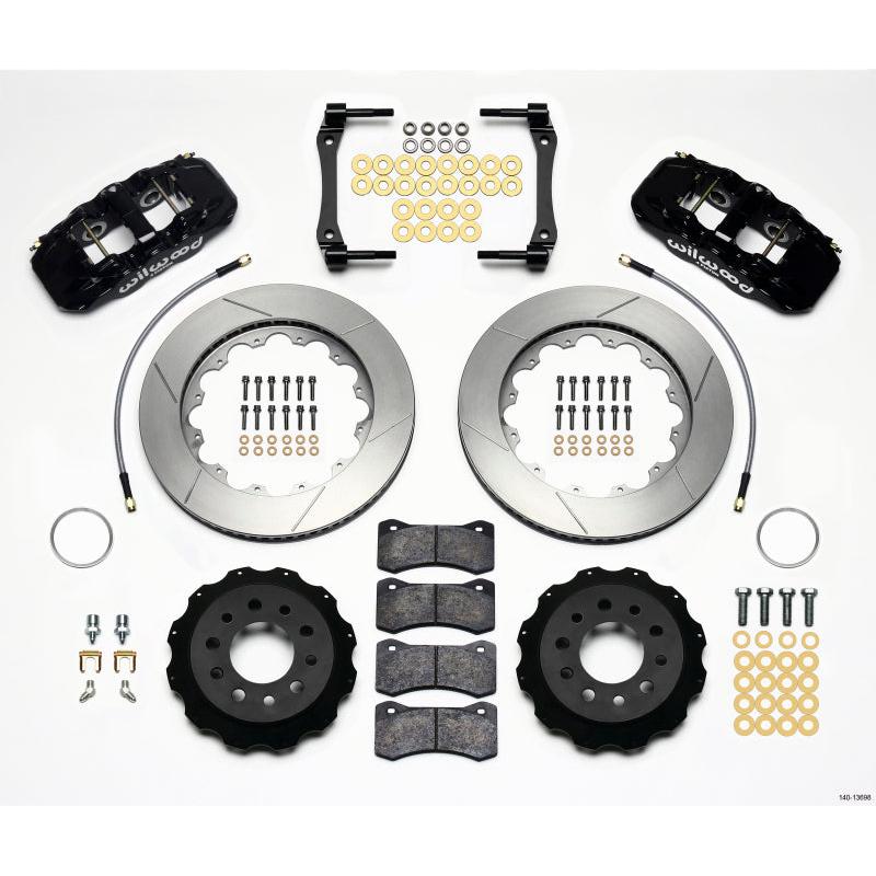 Wilwood AERO4 Rear Kit 14.25in 2014-Up Corvette C7 w/Lines - T1 Motorsports
