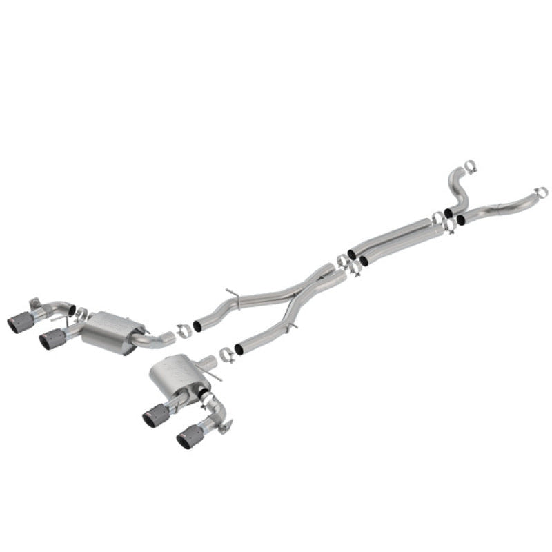 Borla 17-18 Chevrolet Camaro ZL1 6.2L V8 Atak Catback Exhaust w/ Dual Mode Valves CF Black Anod - T1 Motorsports