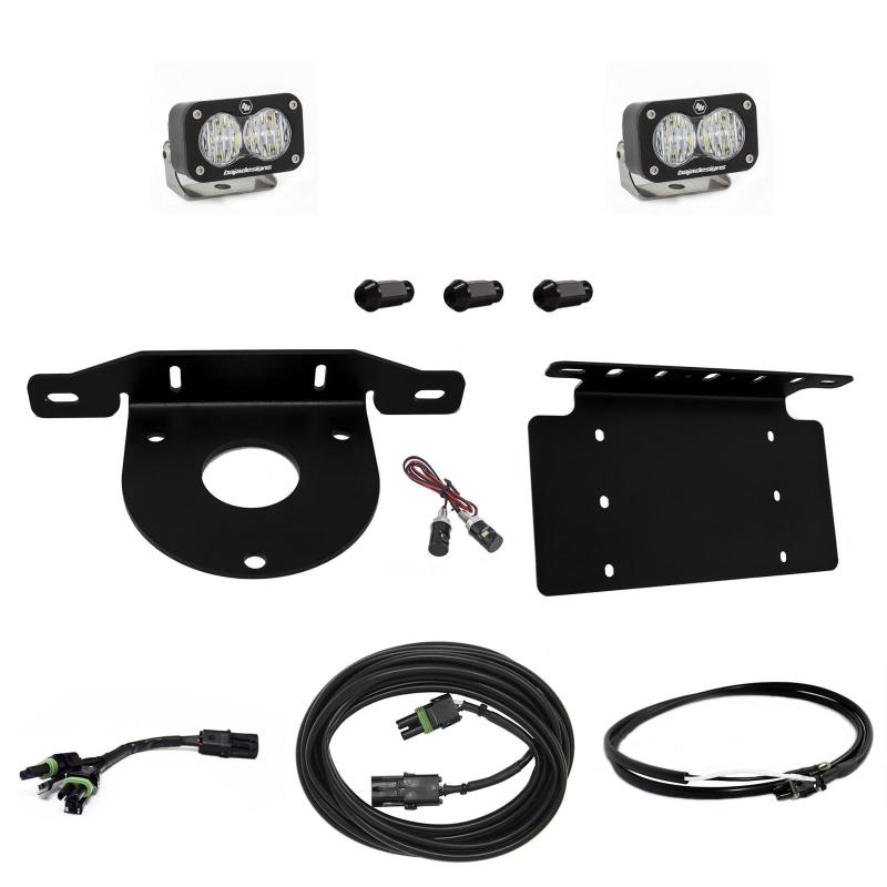 Baja Designs 2021+ Ford Bronco Dual S1 Sport W/C Reverse Kit w/Lic Plate w/Upfitter - T1 Motorsports