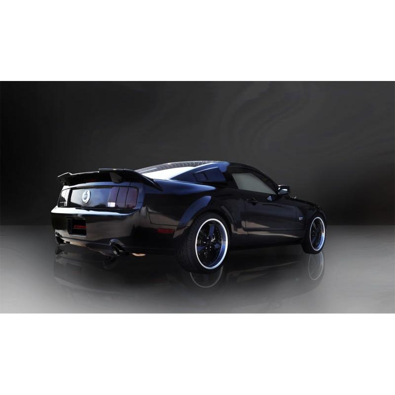 Corsa 05-10 Ford Mustang Shelby GT500 5.4L V8 Black Xtreme Axle-Back Exhaust