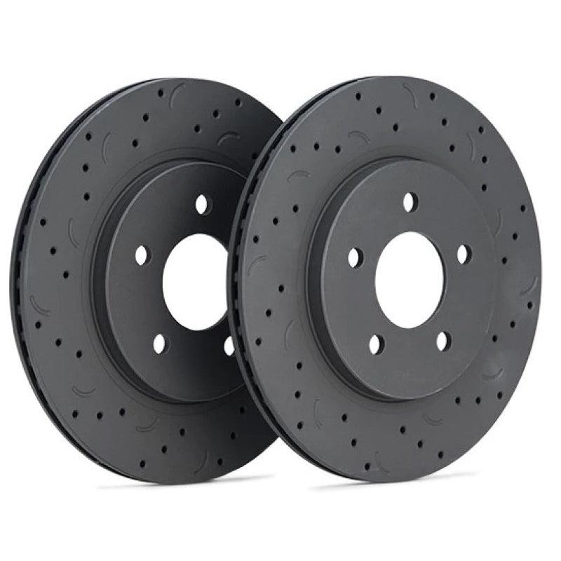 Hawk Talon 18-20 Jeep Wrangler Drilled And Slotted Front Brake Rotor Set - T1 Motorsports