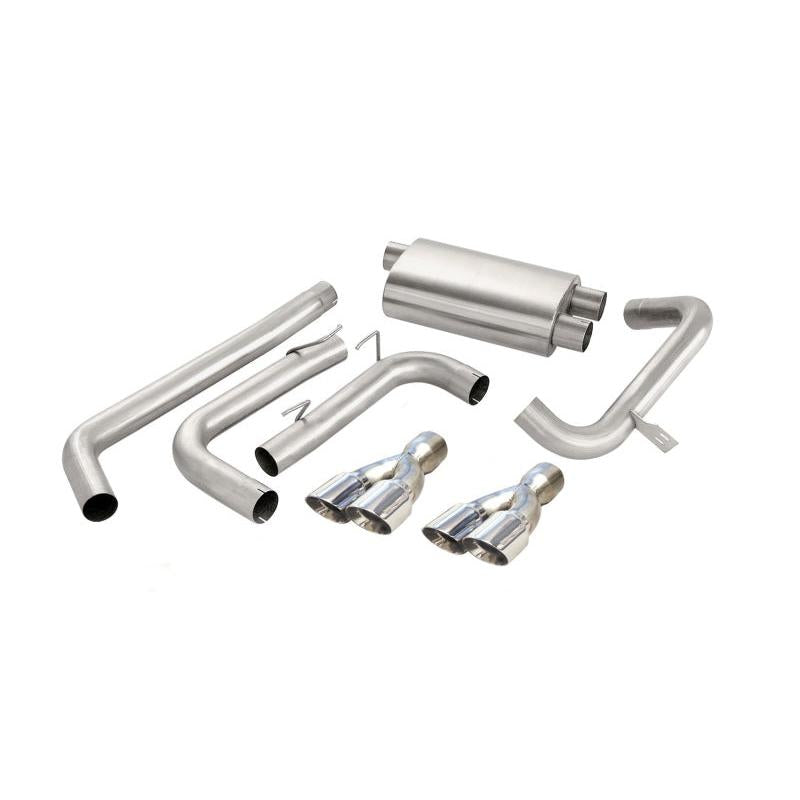 Corsa Sport Cat-Back Exhaust (Polished Tips) - 1998-2002 Chevrolet Camaro Convertible Z28 5.7L V8