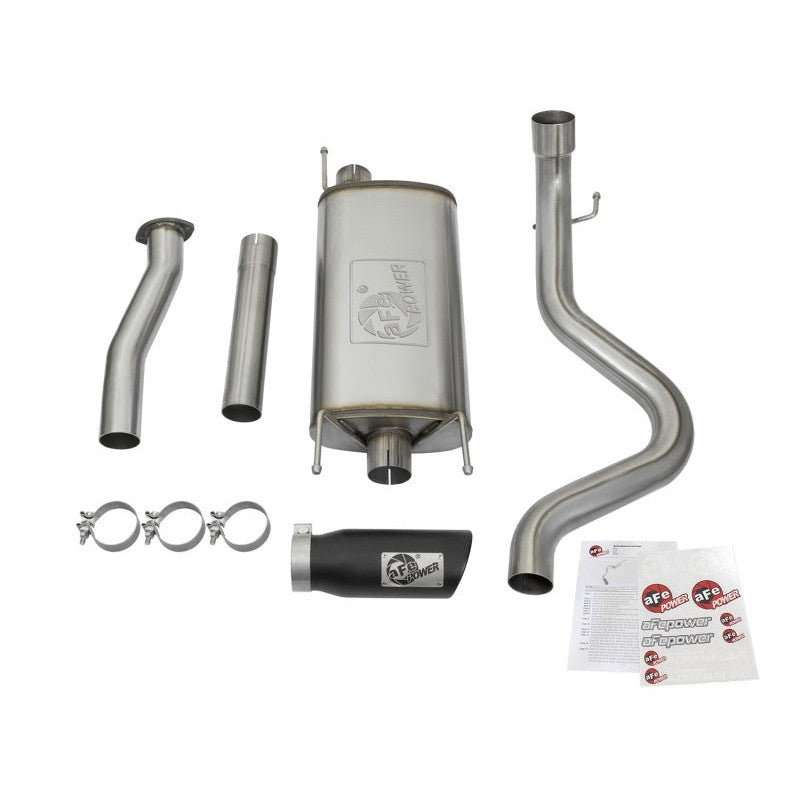 aFe MACHForce XP Cat-Back SS w/Black Tips 16 Toyota Tacoma V6-3.5L