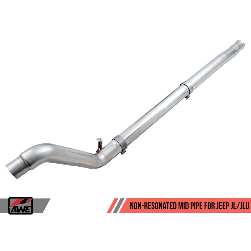 AWE Tuning 2018+ Jeep Wrangler JL/JLU 2.0T Non-Resonated Mid Pipe